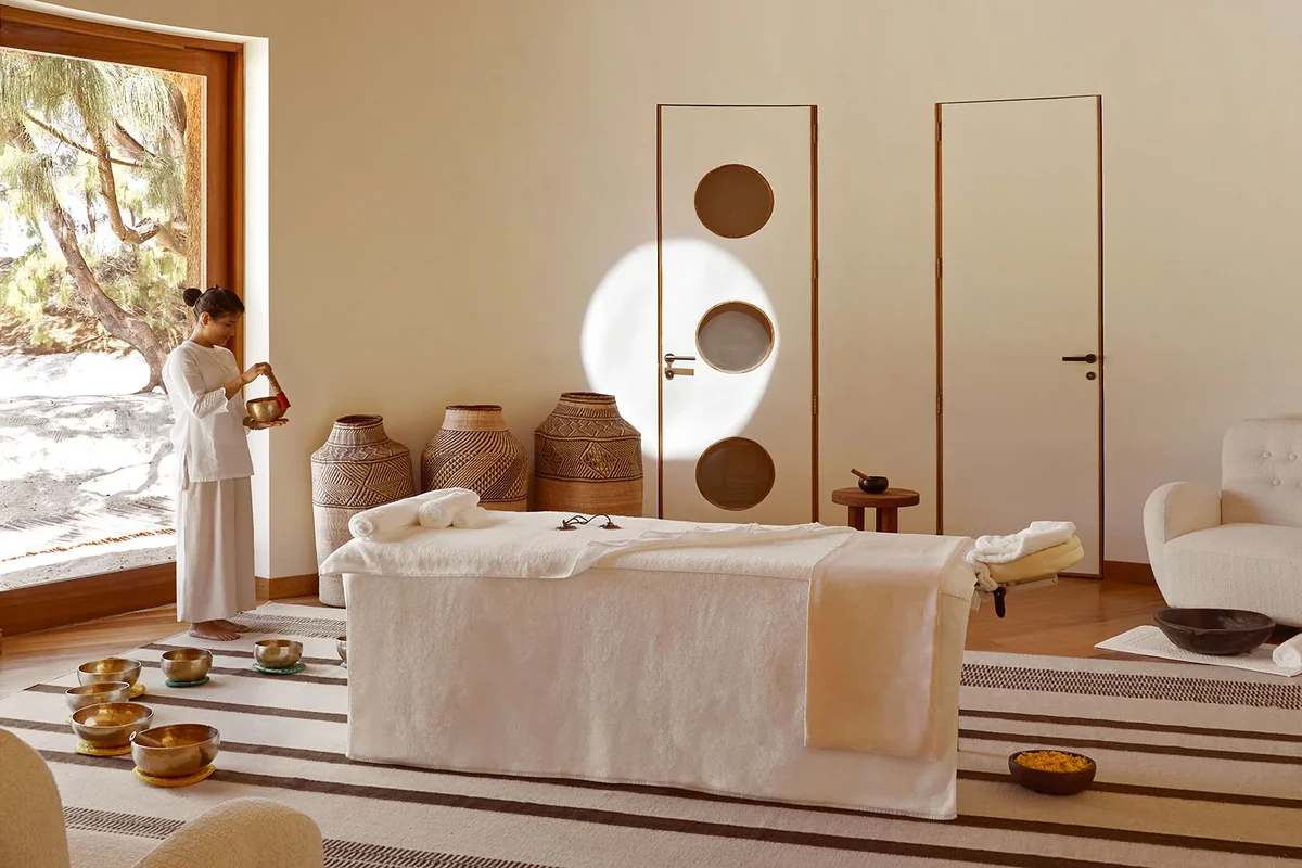 Natural Wellness Center at Kisawa Sanctuary spa treatment detail
