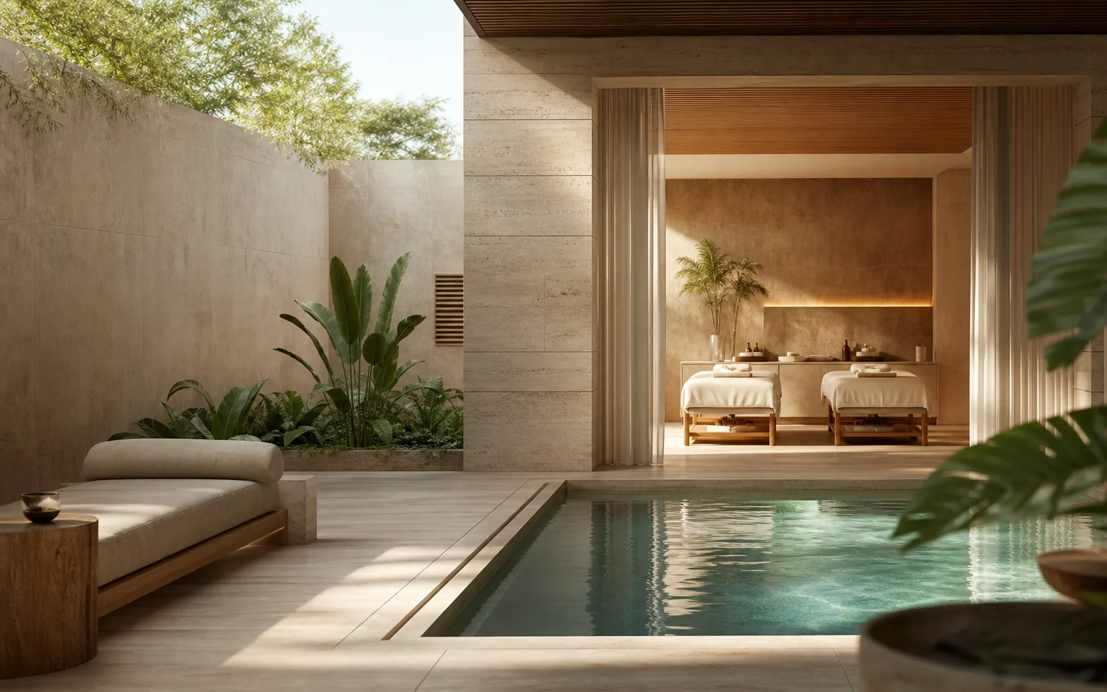 World Luxury Spa editorial view of a calm luxury wellness sanctuary